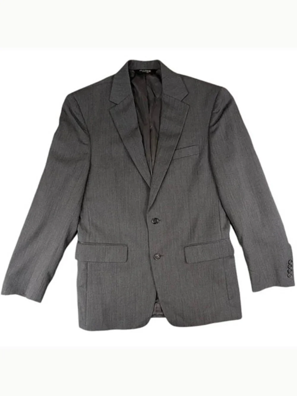 Jos A Bank Classic Collection Blazer Mens 38R 100%‎ Wool Gray 2 Button Dual Vent